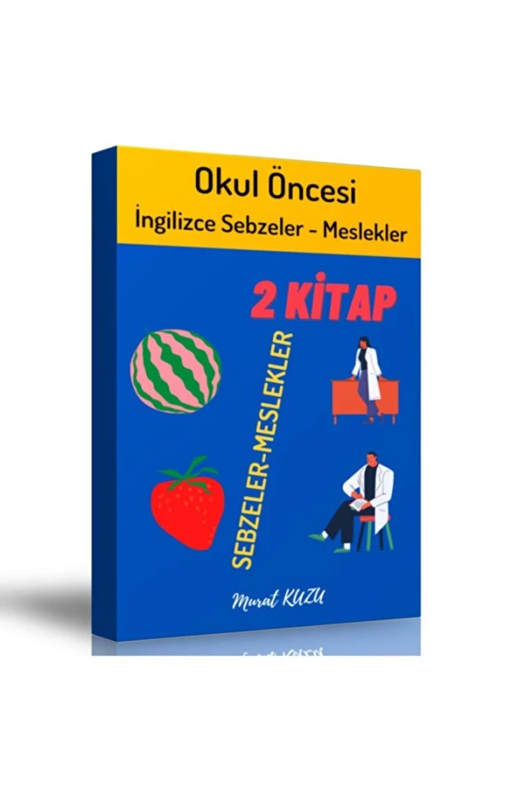 Ingilizce Sebzeler Ve Meslekler Boyama Kitap Seti