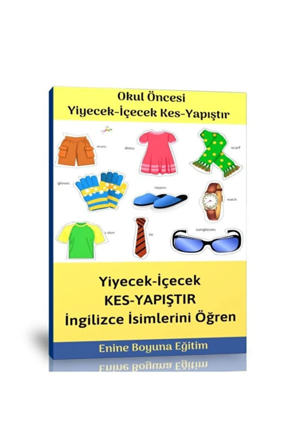 Okul Öncesi Giysileri Kes   Yapıştır Etkinlik Kitabı