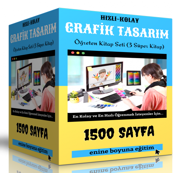 Hızlı Kolay Grafik Tasarım Öğreten Kitap Seti