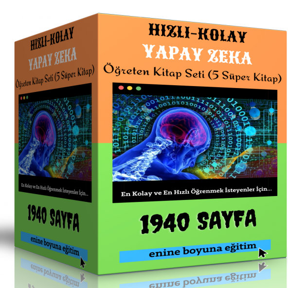 Hızlı Kolay Yapay Zeka Öğreten Kitap Seti (5 Süper Kitap)