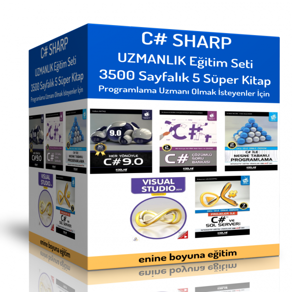 C SHARP Uzmanlık Eğitim Seti  5 Süper Kitap