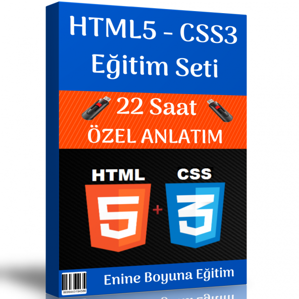 HTML5 ve CSS3 Görüntülü Eğitim Seti (22 Saat Özel Anlatım)