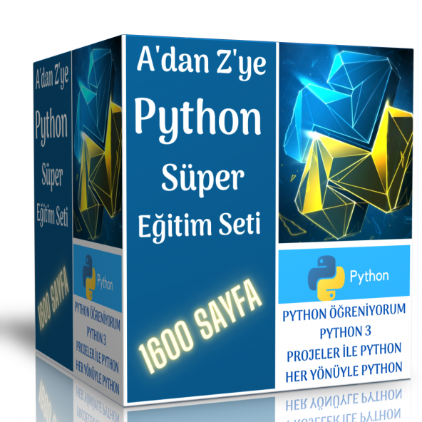 Python Öğreten Süper Eğitim Seti (4 Süper Kitap)