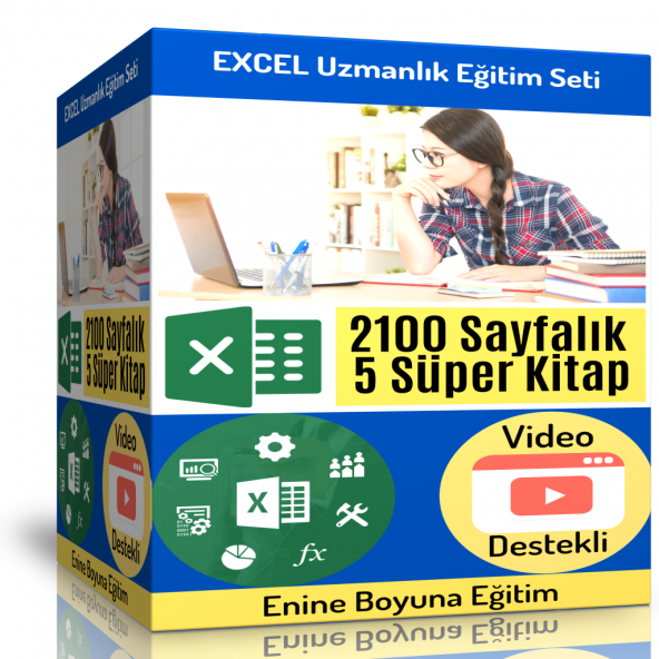 Enine Boyuna Excel Uzmanlık Seti (5 Kitaplık Set)