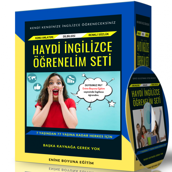 Haydi İngilizce Öğrenelim Seti (2 Kitap -4 CD -1 Sözlük)