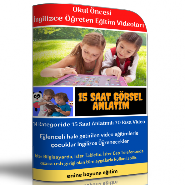 Okul Öncesi İngilizce Öğreten Eğitim Video Seti