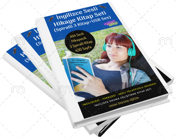 İngilizce Sesli Hikaye Kitap Seti (3 Spiralli Kitap)