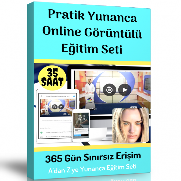 Pratik Yunanca Görüntülü Eğitim Seti (Başlangıç-Orta-İleri Düzey)