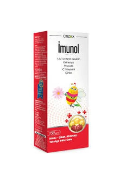 Imunol Ballı Çilek Aromalı Şurup - 2