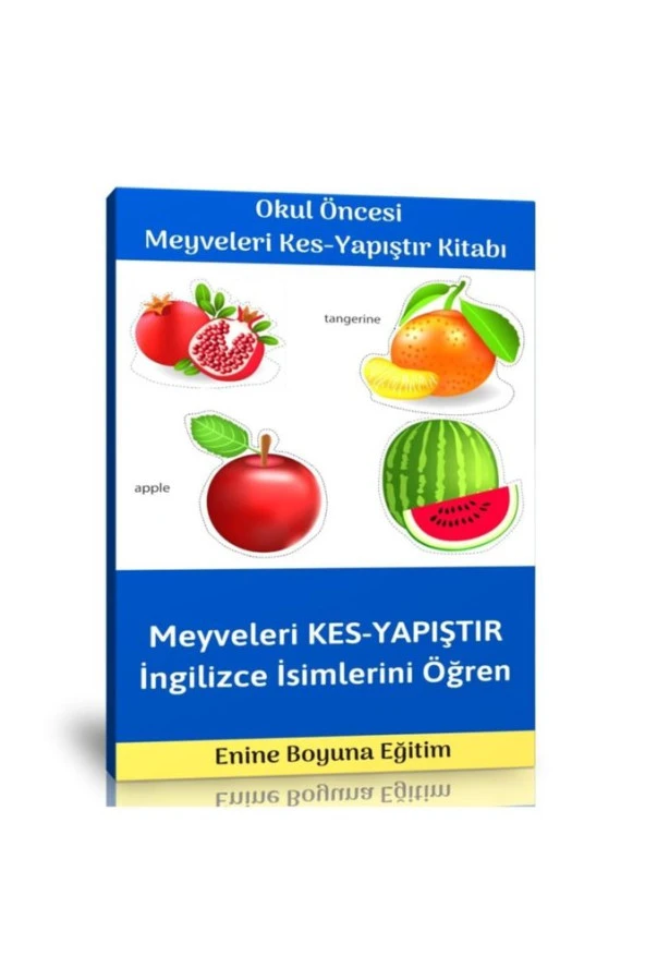 Okul Öncesi Meyveleri Kes  Yapıştır Etkinlik Kitabı ürün görseli 1