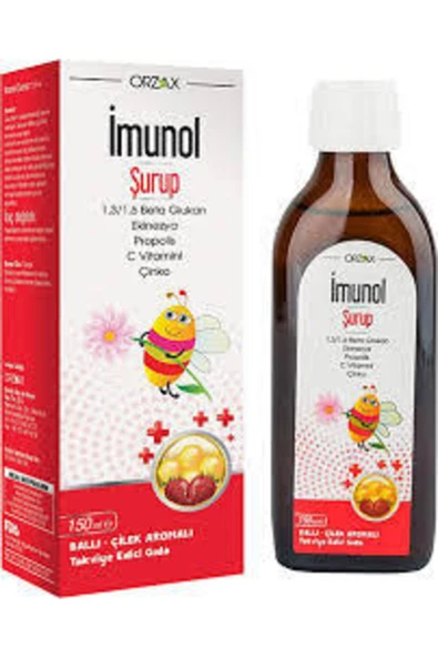 Imunol Ballı Çilek Aromalı Şurup