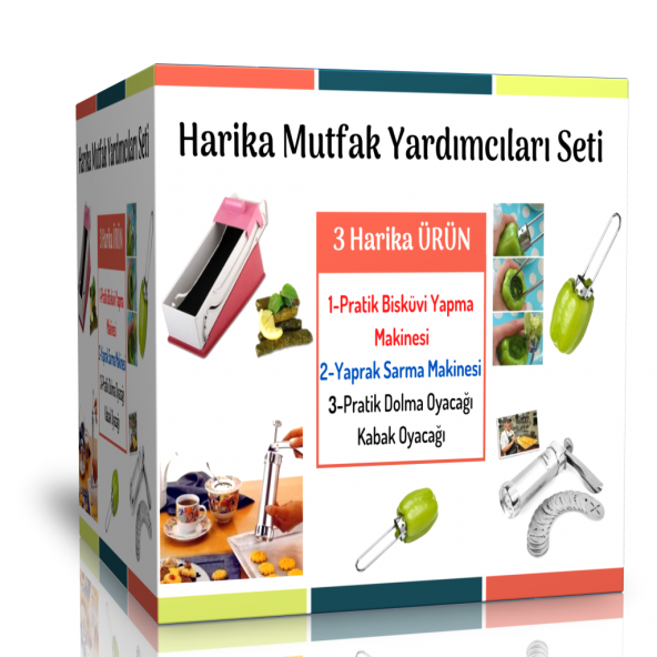 Harika Mutfak Yardımcıları Seti (3’lü Mutfak Yardımcısı)