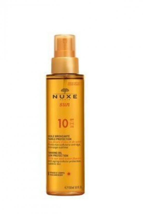 NUXE Sun Güneş Bronzlaştırıcı Yüz Ve Vücut Yağı Spf 10 150ml 3264680005862