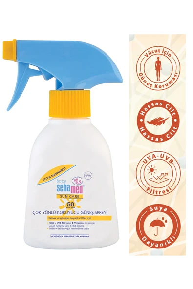 SEBAMED Sun 50 SPF Bebek Güneş Spreyi 200 ml 4103040898654 - 2