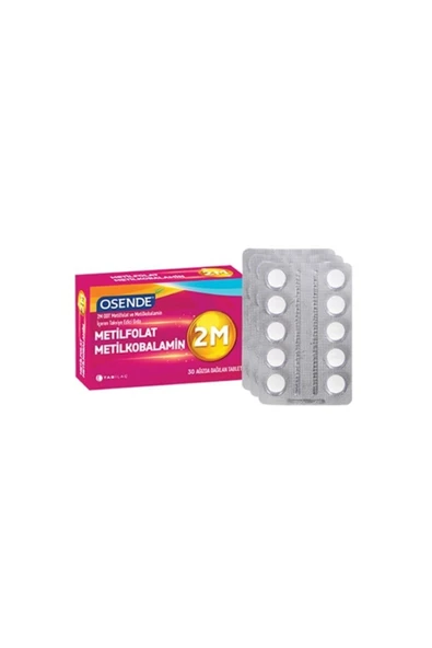 OSENDE 2m Odt Metilfolat & Metilkobalamin 30 Ağızda Dağılan Tablet