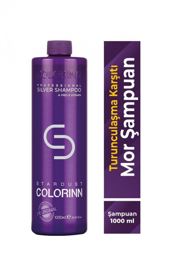 Colorinn Stardust Silver Mor Şampuan 1000 ML - 3