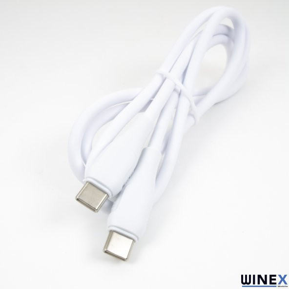 Winex CA120 PD20W 3A Type-C to Type-C Data ve Hızlı Şarj Kablosu Beyaz - 2