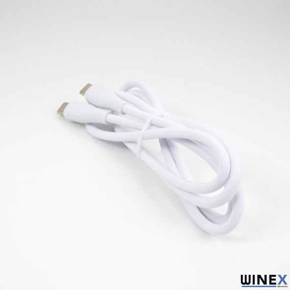 Winex CA120 PD20W 3A Type-C to Type-C Data ve Hızlı Şarj Kablosu Beyaz - 3