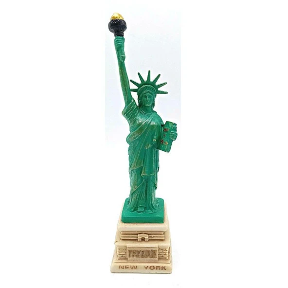 ABD New York Özgürlük Heykeli Reçine 18 cm - Resim 2