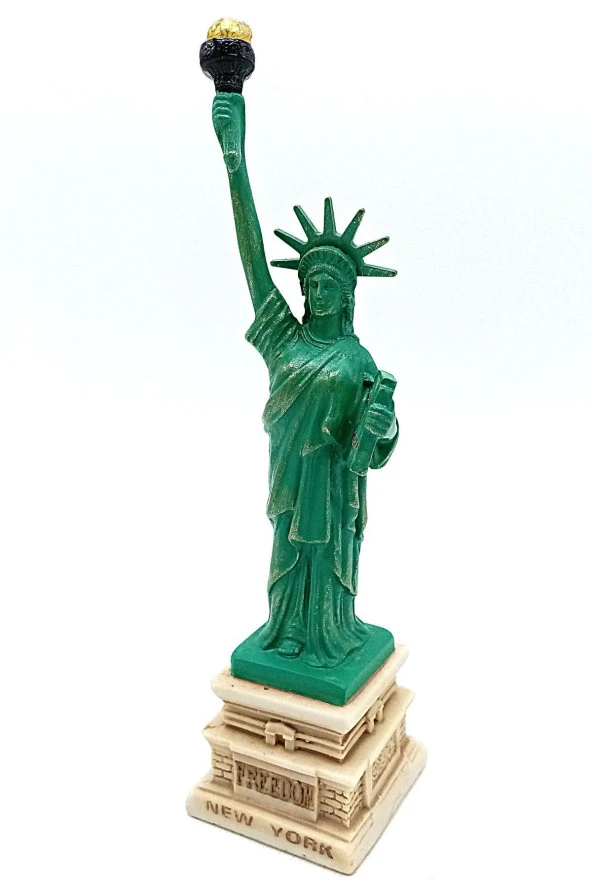 ABD New York Özgürlük Heykeli Reçine 18 cm - Resim 8