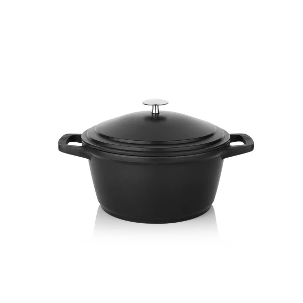 Schafer Pro Cast Döküm Derin Tencere 20 Cm-Siyah - 2