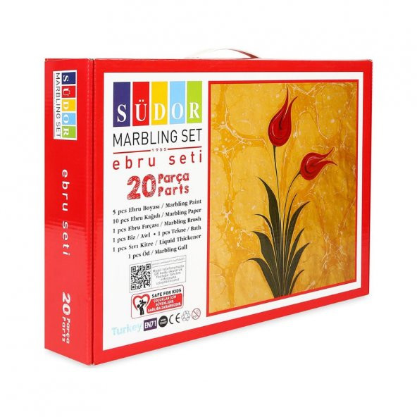 Ebru Boya Seti A4 20 Parça 1 Paket Südor Ebru Sanatı Seti 1 Paket ürün görseli