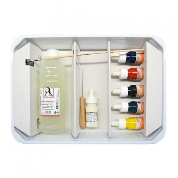 Ebru Boya Seti A4 20 Parça 1 Paket Südor Ebru Sanatı Seti 1 Paket - Resim 4