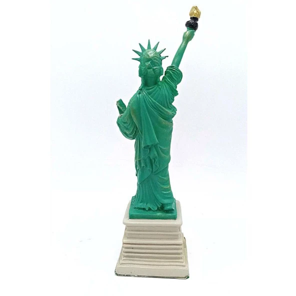 ABD New York Özgürlük Heykeli Reçine 27 cm - Resim 4