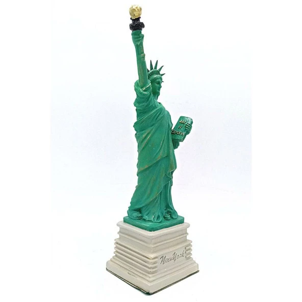 ABD New York Özgürlük Heykeli Reçine 27 cm - Resim 7