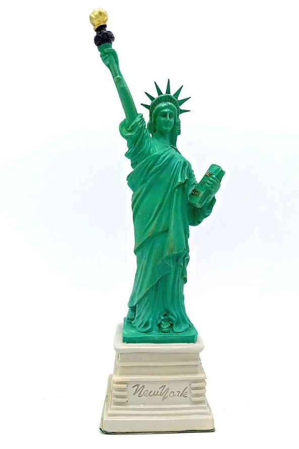 ABD New York Özgürlük Heykeli Reçine 27 cm - Resim 8