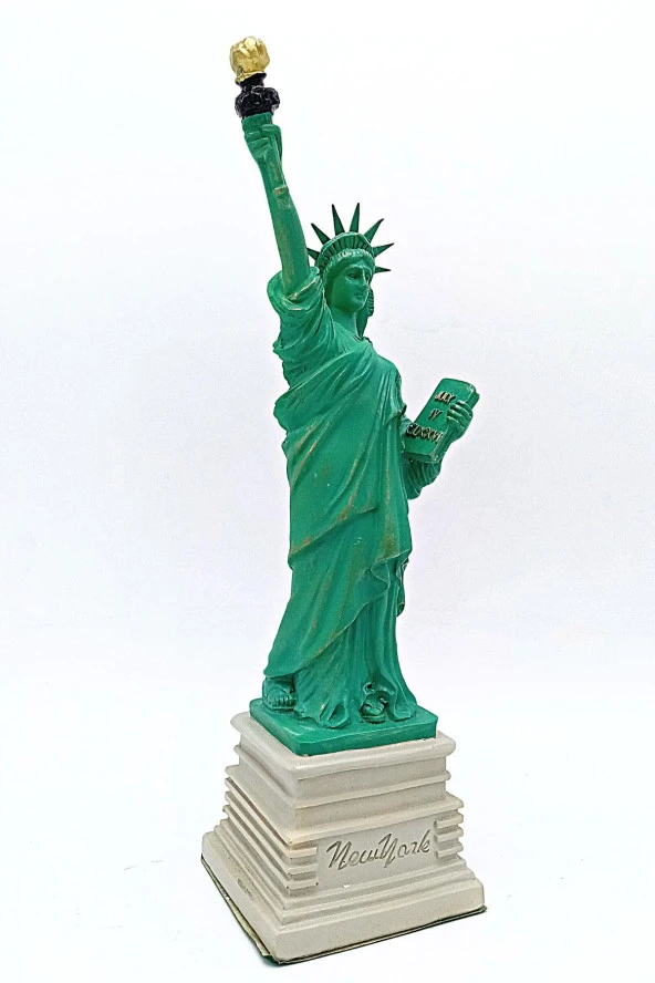 ABD New York Özgürlük Heykeli Reçine 27 cm - Resim 9
