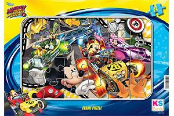 KS Puzzle 24 Parça Mickey Mouse Frame Puzzle - 2