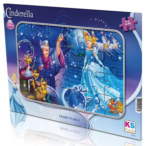 KS Puzzle 24 Parça Cinderella Frame Puzzle