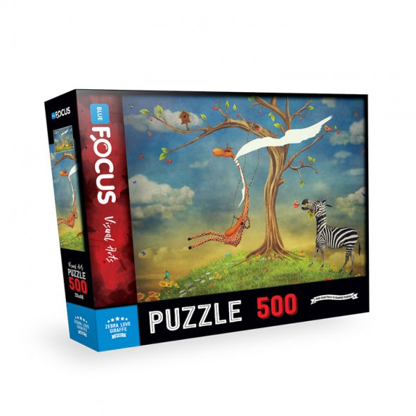 500 PARÇA PUZZLE - ZEBRA LOVE GIRAFFE (ZEBRANIN AŞKI ZÜRAFA)