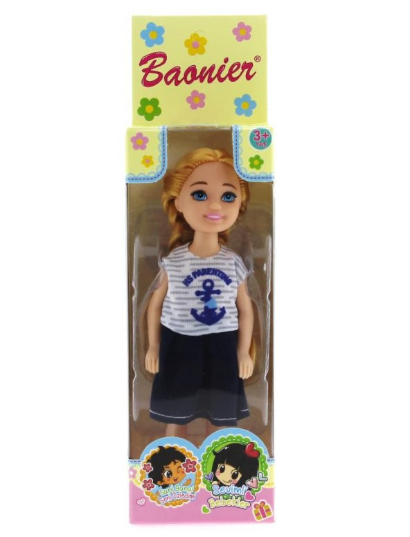 Baonier Denizci Elbiseli 14 cm Sarışın Tekli Kız Bebek - 2