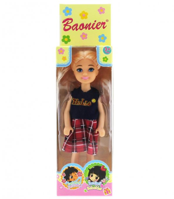 Baonier Pitikareli Etekli 14 cm Sarışın Tekli Kız Bebek - 2