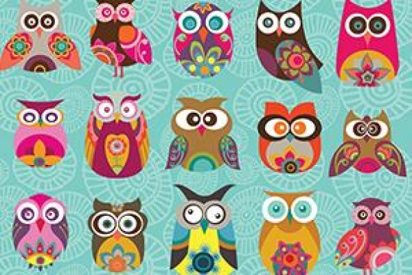 KS Puzzle 500 Parça Multi Owls Renkli Baykuşlar - 2