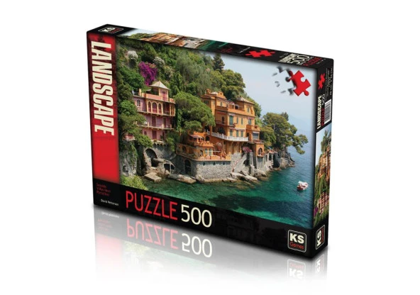 KS Puzzle 500 Parça Seaside Villas Near Portofino Italy