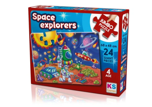 KS Jumbo Puzzle 24 Parça Space Explorers Uzay Kaşifleri