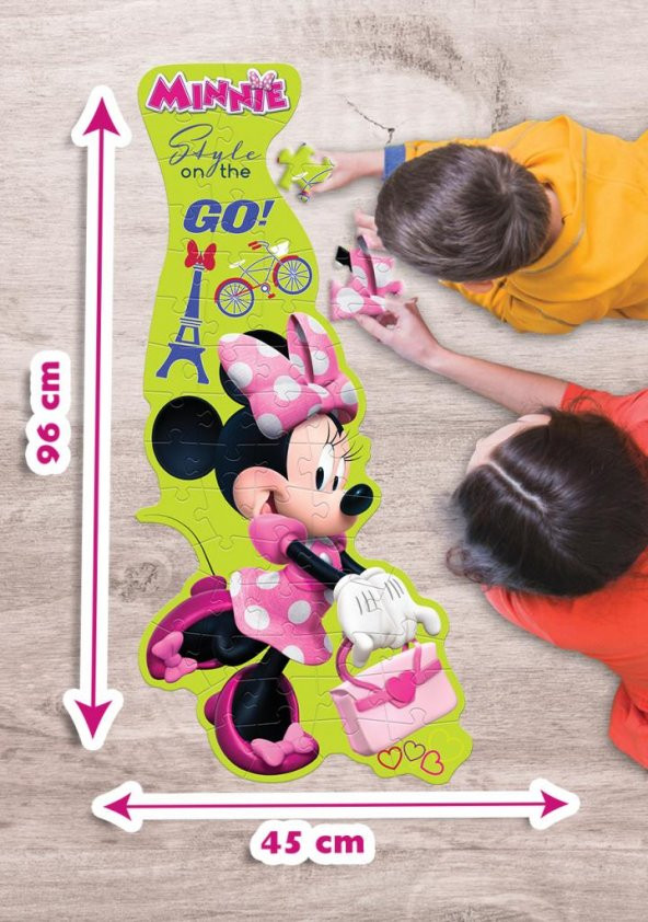 KS Puzzle 52 Parça Minnie Mouse XL  Çerçevesiz - 2