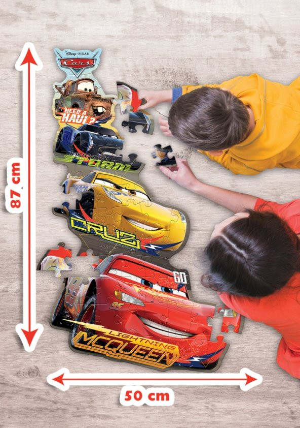 KS Puzzle 52 Parça Cars XL  Çerçevesiz - 2