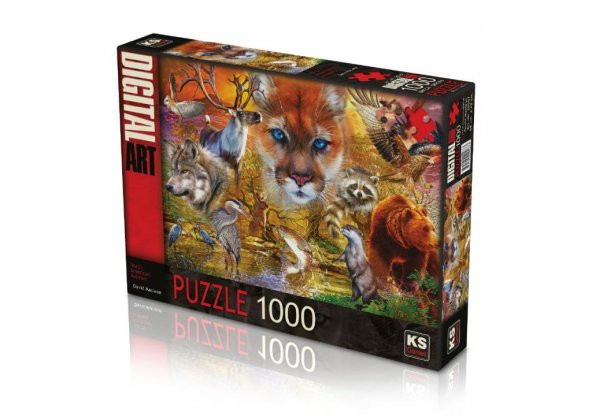 KS Puzzle 1000 Parça North American Animals