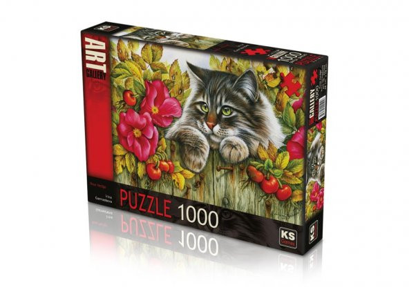 KS Puzzle 1000 Parça Rose Hedge Güllü Çit