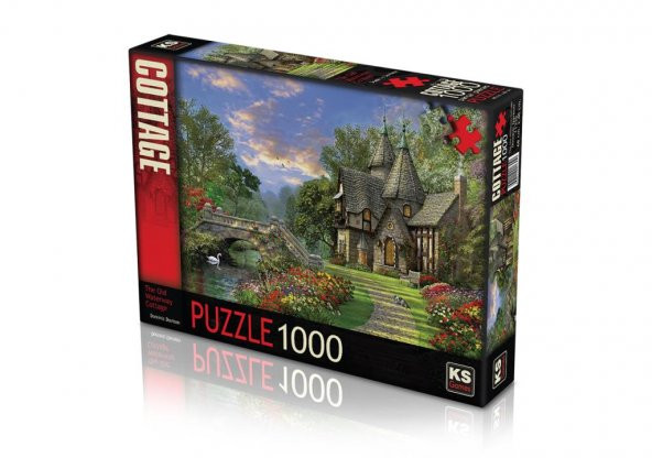 KS Puzzle 1000 Parça The Old Waterway Cottage Eski Suyolu Kır Evi