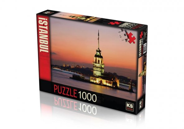 KS Puzzle 1000 Parça Kız Kulesinde Gün Batımı