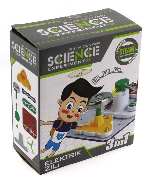 Eğlenceli Deney Setim Elektrik Zili 3 in 1 - 3