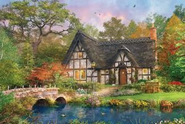 KS Puzzle 2000 Parça The Stoney Brıdge Cottage Kır Evi - 2