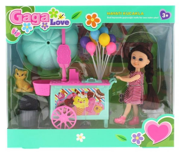 Gaga Love Hayvanlarıyla Motor Gezisi kutulu Pembe motor - 2