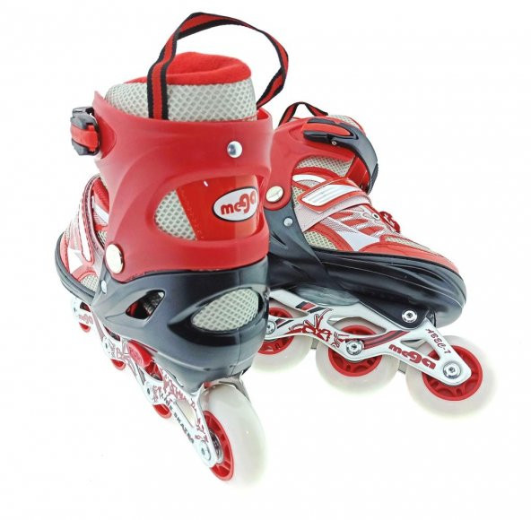 Mega Işıklı Kırmızı Paten 34-37 M - 3