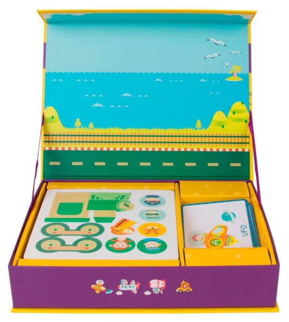 Classic World Ahşap Mıknatıslı Oyun Seti Taşıtlar - 3